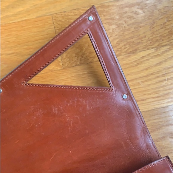 Vintage leather clutch Made in Italy - Picture 5 of 14